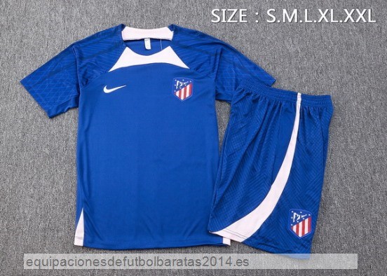 Nuevo Entrenamiento Conjunto Completo Atletico Madrid 23/24 Azul Rosa Baratas